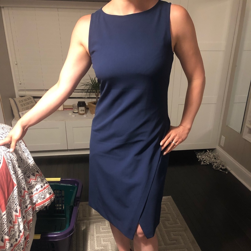 Navy blue theory dress